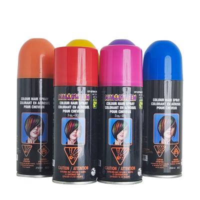 중국 Popular Party Supply Hair Color Spray Black Color Changing Hair Spray Temporary Hair Color Spray 판매용