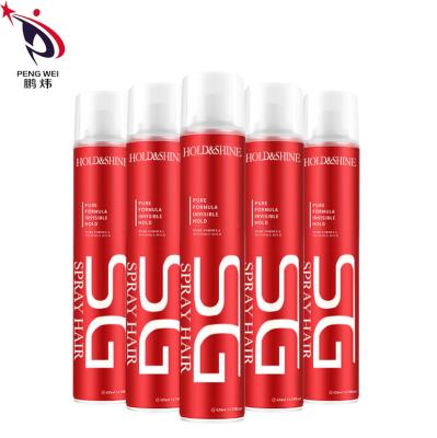 China Salon Quick Dry Hair Spray Fragrance Hard Hair Styling Strong Hold Hair Spray 420ml for sale