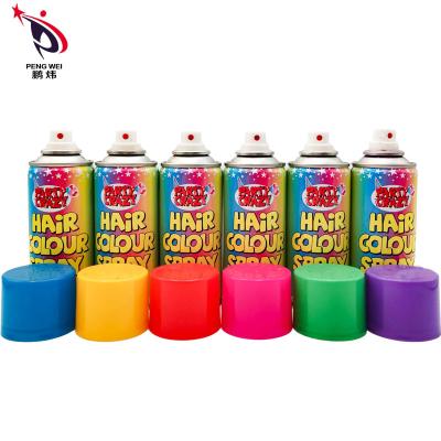 China Party Crazy Temporary Instant Hair Color Sprays 250ml Magic Disposable Washable for sale