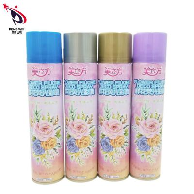 China EN71 Colorful Flower Paint Spray For Fresh Real Flowers Florist Quick Drying for sale