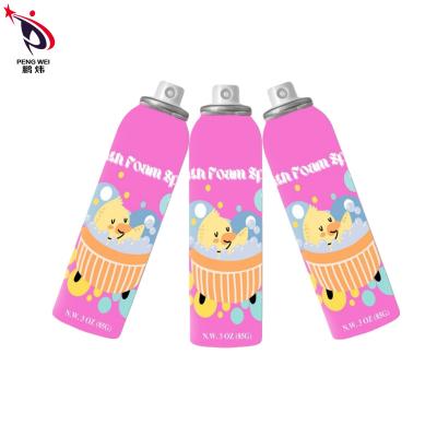 China Pink Instant Foaming Spray Bubble Bath Cleanser Foaming Spray Mousse for sale
