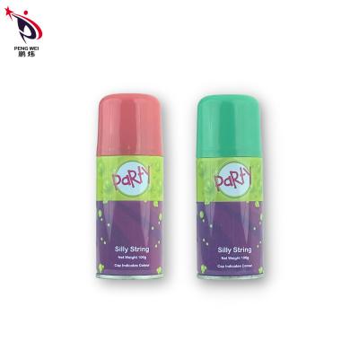 China Multipurpose Non Sticky Unisex Silly String Spray For Birthday for sale