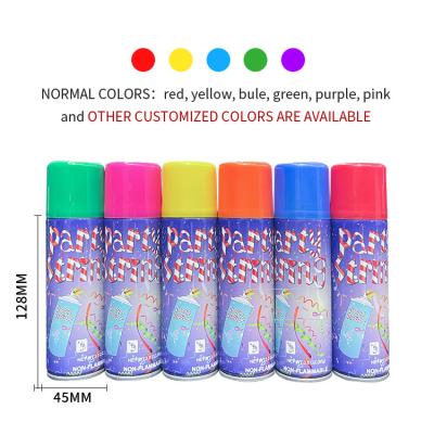 China Custom Made Funny 80g Colorful Silly String Spray Wedding Celebration for sale