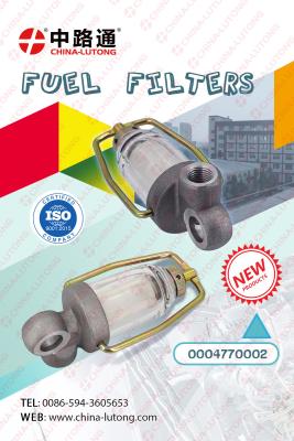 China Diesel Common Rail Injector Filter 0004770002 FUEL PRELIMINARY FILTER for MERCEDES denso common rail injector filter for sale