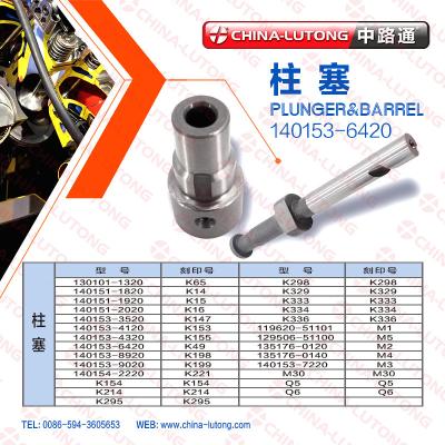 China top quality Plunger Barrel for yanmar Plunger & Barrel 140153-6420 K49 for yanmar 3 cylinder diesel engine injector pump for sale