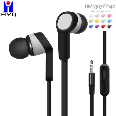 China OEM Plastic Housing Wired In Ear Earphones 32ohms Stereo Sound for sale