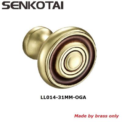 China Brushed brass Antique round cabinet knob  in DIA31mm for furniture hardware for sale