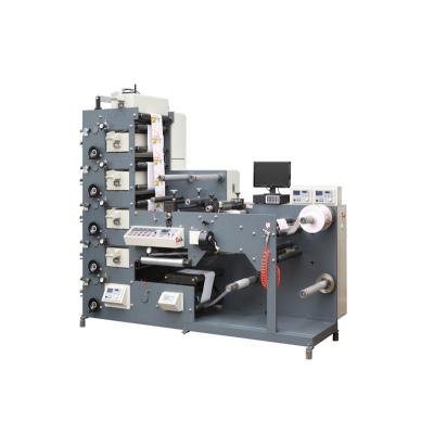China 5 Color Wine Label Printing Machine 380v with hot stamping cold foil for sale