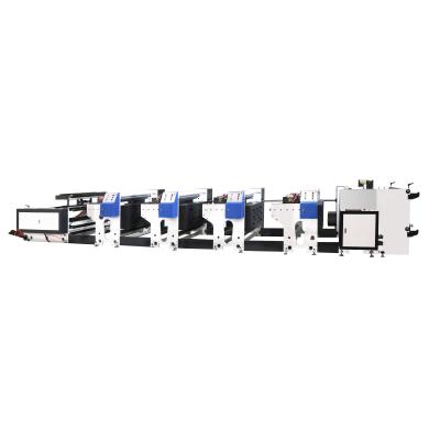 China 800mm Wide Web Inline Printing Machine Four Color With Backside Print for sale