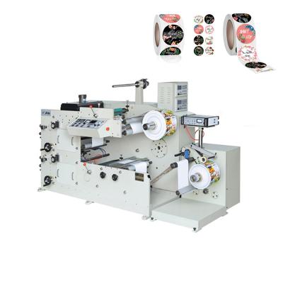 China Water Based Ink Sticker Label Printing Machine 2 Color Semi Automatic for sale