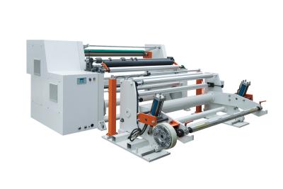 China Sepárese desenrollan la máquina de papel el rebobinar que raja con el eje de aire de 3 pulgadas en venta