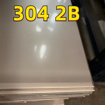 China ASTM A240 AISI 304  SUS304 1.4301  Cold Rolled Stainless Steel Sheet 2B Surface 1.0*1220*2440mm for sale
