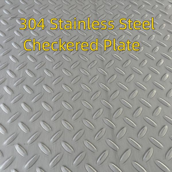 Quality Diamond Chequered Checkered Embossing ASTM AISI 201 304 Pattern 1220*2440mm 1500 for sale