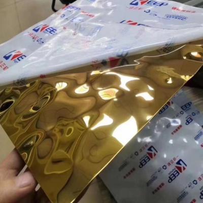 China Stainless Steel Water Wave Sheet For The Ceiling Of A Bar 0.6*1220*2440mm for sale