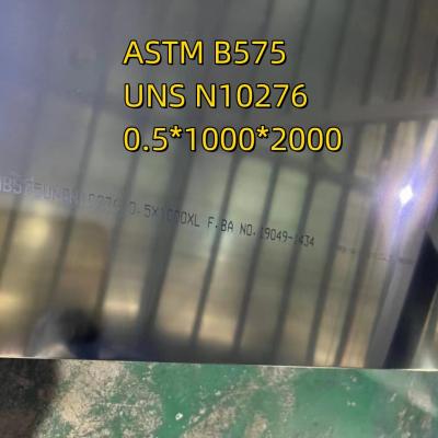Chine ASTM B575 Hastelloy C276 UNS N10276 alliage C276 W.NR 2.4819 feuille 0,5*1000*2000mm avec test PMI à vendre