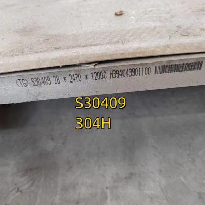 China ASTM A240 304H S30409  AISI 304H Stainless Steel Plate 3-60*1500*6000MM for sale