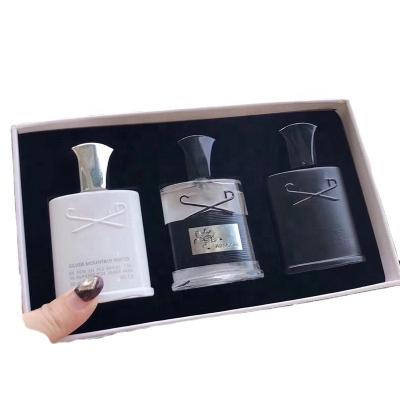 China 30ml*3 Office Mountain Water Perfume Creed Perfume Set High Quality Creed Cologne Aventus Tweed Silver Lasting Smell For Men for sale