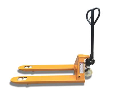 China Yellow Color Hydraulic Pallet Truck / Manual Forklift Trolley For Warehouse for sale
