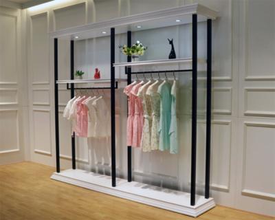 China Multi Function Clothing Display Racks Cloth Display Stand For Shop 1000*300*2000mm for sale