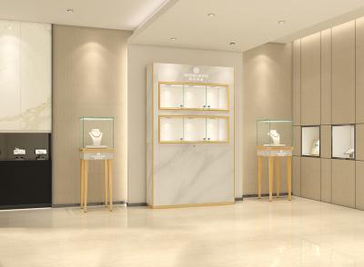 China Eleganter Dekorations-Juweliergeschäft-Schaukasten-Kiosk für Schmuck 1000*350*1800mm zu verkaufen