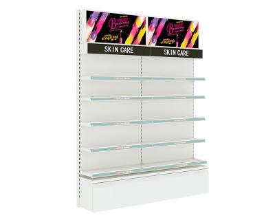 China Professional Makeup Display Stands / Wall Mounted Cosmetic Display Showcase for sale