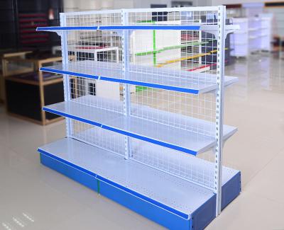China Chain Store Supermarket Display Shelving Wire Mesh Storage Shelves Light Duty for sale