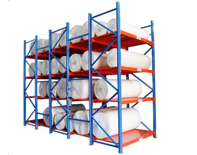 China Cold Rolled Steel Warehouse Storage Shelves For Fabric / Cloth Adjustable Layer for sale