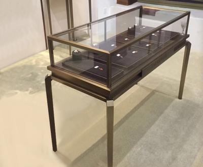 China Multi Color Glass Jewelry Display Case / Modern Jewelry Showcases Luxury Style for sale
