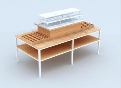China Multi Functional Cosmetic Display Table / Beauty Products Display Shelves for sale