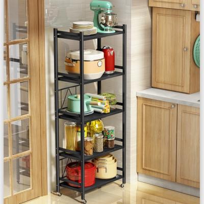 China ISO9001 Telescopic Kitchen Shelf 5 Layers Adjustable Length Height for sale