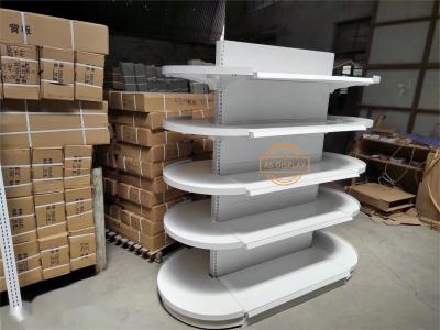 China U-forma estante de exhibición arqueado de múltiples capas del ultramarinos del pequeño volumen y del estante grande del mercado estupendo de la memoria en venta