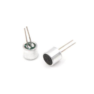 China Universal Passive Electronic Components Electret Microphone Insert 6050 6*5mm With PCB Pins for sale