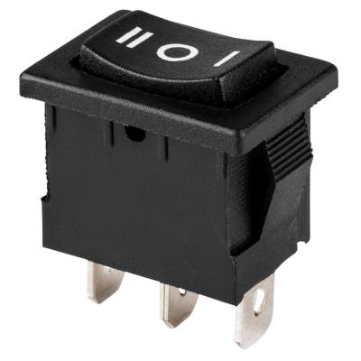 China SPDT Miniature Rocker Switch / Center Off Switch With 3 Position 6A 250V for sale