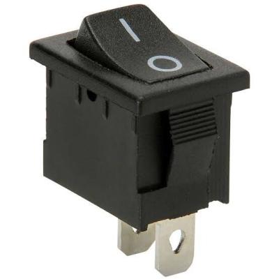 China 6A 250V Passive Electronic Components SPST Copper Boat Rocker Switch 2 Position for sale