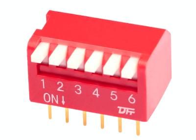 China 2 - 12P DIP Switch Pitch Piano Type With 2000 Cycles Electrical Life for sale