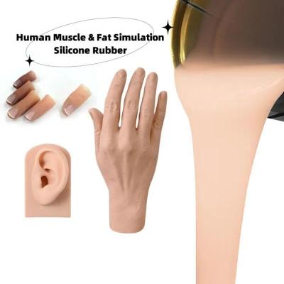China 4.0Mpa Human Muscle And Fat Simulation Elastomer Silicone Rubber For Artificial Limbs Making for sale