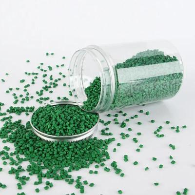 China Customized Various Hue Green Masterbatch Pellets for Raw Rubber for sale