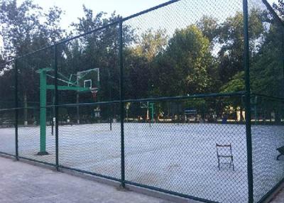 China PVC coated chain link fence for stadium for sale