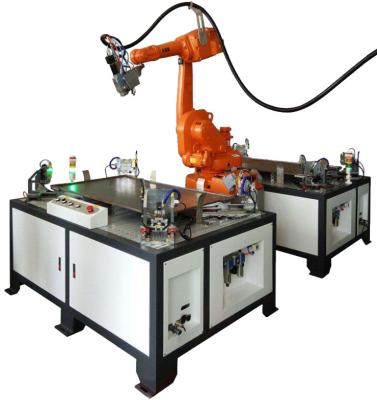 China 2500W Robot Welding Machine ISO Integrated Laser Welding Workstation for sale