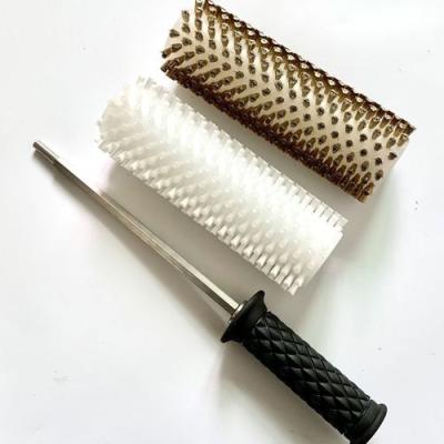 China Snowboard Waxing Set Nylon Brush Horse Hair Brush Copper Wire Roller Brush for sale