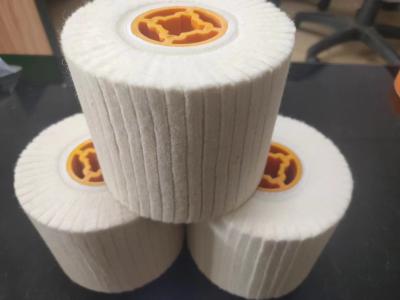 China Rueda de pulido de lana de núcleo cruzado de alta densidad y rueda de dibujo en venta