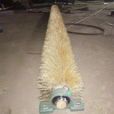 China Special Anti Blocking Brush For Drum Sand Screening Machine, Roller Nylon Wire Brush for sale