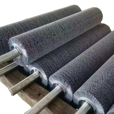 China Dupont Bristle Nylon Abrasive Roller Brushes For Wood Polishing for sale