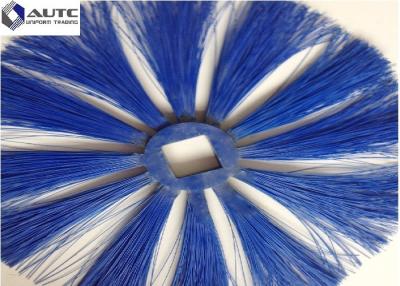 China Blue Industrial Sweeping Brush PP Nylon Fabric Custom Guardrail Truck Highway Fence for sale