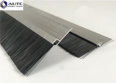 China Draft Seal Metal Channel Strip Brushes Bottom Window Door Stainless Steel for sale