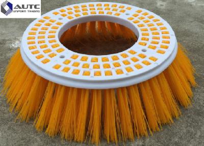 China Poly Elgin Side Broom Road Sweeping Brush Industria Colorful Road Sweeper Brush Round Plastic Broom Base Thickness 20mm for sale