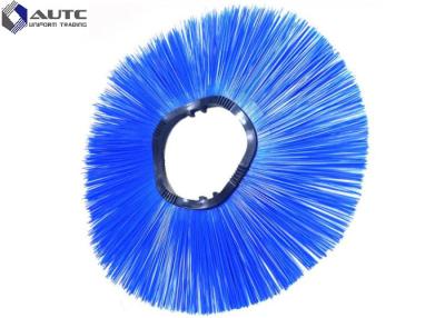 China PP Wire Fastening Wafer Brush Snow Rotary Convoluted Wavy Ring Brush For Farms for sale