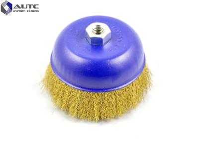 China Copper Nylon Sanding Brush Polishing Rust Cup Stainless Steel Wire Durable for sale