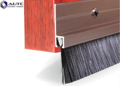 China Dustproof Door Industrial Wire Brush Flame Proof Nylon Bristle PVC Holder Bottom for sale