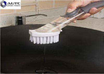Chine Distribution automatique de lavage de savon de brosse de pot de plat tenu dans la main de cuisine adaptée aux besoins du client à vendre
